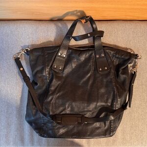 McQ by Alexander McQueen Black Glossy Tote